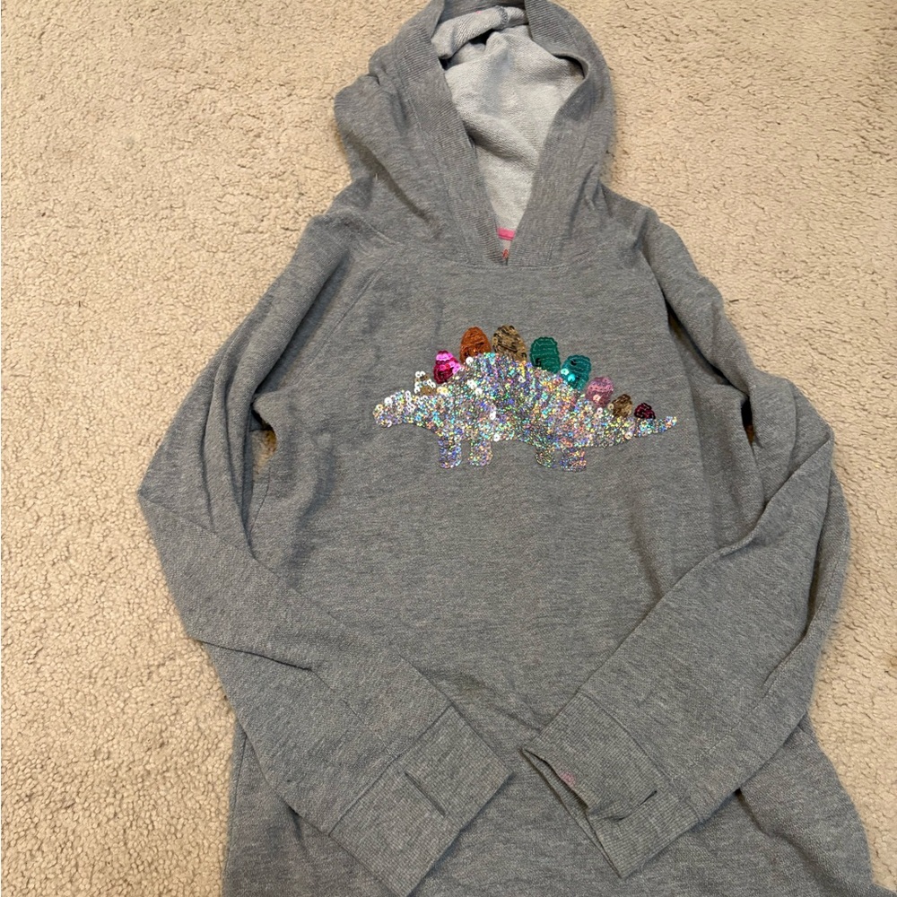 Cat & Jack Gray Dinosaur Sweatshirt